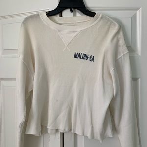 John Galt cropped Malibu sweater